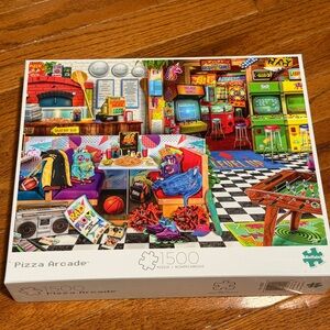 Buffalo David Bitton Bright Multi-Color Pizza Arcade Puzzle